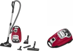 Rowenta RO7473 Silence Force Allergy+ Bodenstaubsauger Mit Beutel (große Staubbeutelkapazität: 4,5 Liter, Extrem Leise, Hocheffiziente Bodendüse, Langlebiger EffiTech-Motor) Schwarz/rot -Rowesc Verkaufe e2c31434106337ae58b8e79688e5f06f