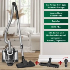 ProfiCare® Staubsauger Beutellos Für Parkett, Teppich, Fliesen, 700 Watt Bodenstaubsauger Mit HEPA-Filter, Staubsauger Ohne Beutel Inkl. 3 Bürsten Und 4-fach Mikrofiltersystem, PC-BS 3110 -Rowesc Verkaufe eaea978ed34773e45d665514f3322f66