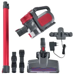 Juskys 2in1 Handstaubsauger & Akku Staubsauger - Beutellos & Kabellos – Bis 55 Min Laufzeit - Lithium-Ionen Akku, Wandhalterung & Ladestation – Rot -Rowesc Verkaufe eb3d5f721ec289bdfb7f53246084c47e