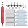 17er Set ZubehöR Für Roborock S7 S7 + S7 Plus S7 Max T7S T7S Plus Saugroboter Filter Mop (Schwarz)