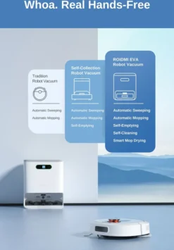 Roidmi Eva Mop Station Staubsauger 3200pa 2-in-1 Saug Und Wischroboter Mit Absaugstation, Mopp- Und Saugroboter, Automatisch Waschen Von Mopps -Rowesc Verkaufe f3d64ed5ec225d46ddc3b36f3fb8ba77