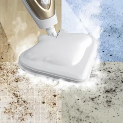 CLEANmaxx Dampfbesen - Mit Knickgelenk - Gold/weiß Dampfreiniger Steam Hygiene Fliesen Küche Bad Reinigung -Rowesc Verkaufe f5e495ee3a0d7b71f8db8918020bfb0c