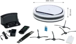 MEDION Saugroboter Mit Ladestation E32 (Modell 2021, Roboterstaubsauger Für Hartböden, Fliesen, Laminat, Tierhaar Optimiert, Direktabsaugung, Autom. Rückkehr Zur Ladestation) -Rowesc Verkaufe f6e998f8dc167aed40786e2a69781790