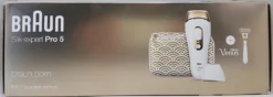 Braun Silk-Expert Pro 5 PL5137 IPL-Haarentfernungsgerät Mit Präzisionsaufsatz - Beine, Körper, Gesicht - Weiß/gold -Rowesc Verkaufe ff8db34212d05967edcf548dbb9b2a92